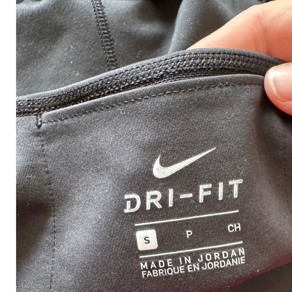 Nike Dri-FIT Leggings‎ Women Small Black Excellent High Rise Athletic